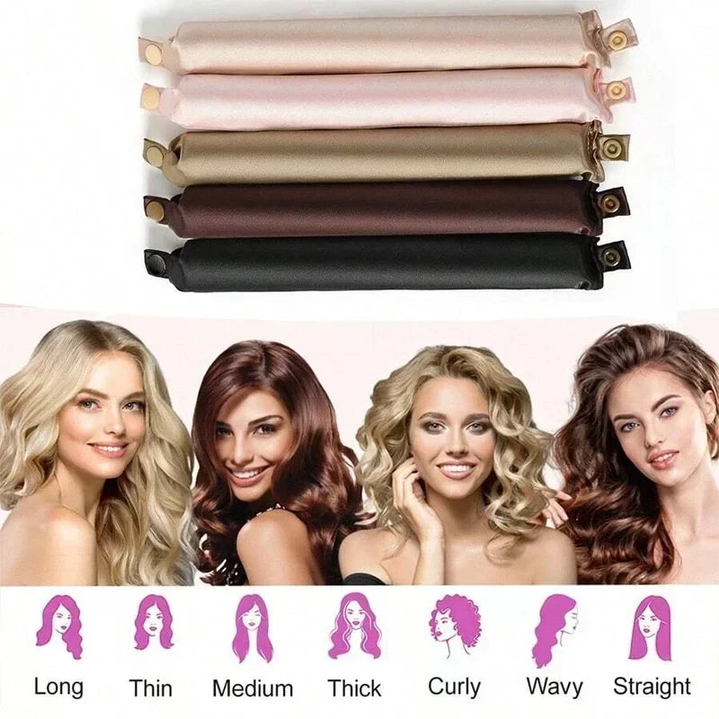 Satin Heatless Curling Rod with clasp