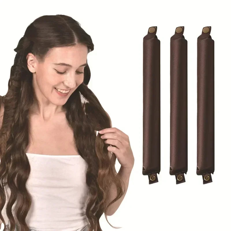 Satin Heatless Curling Rod with clasp