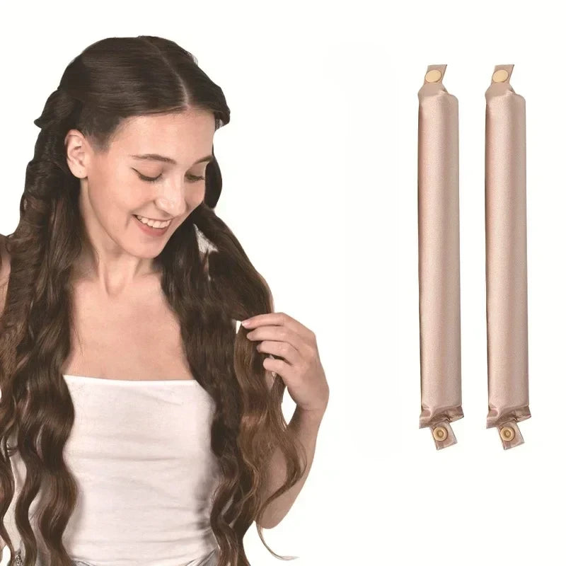 Satin Heatless Curling Rod with clasp