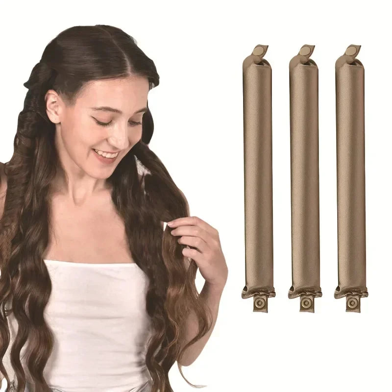 Satin Heatless Curling Rod with clasp