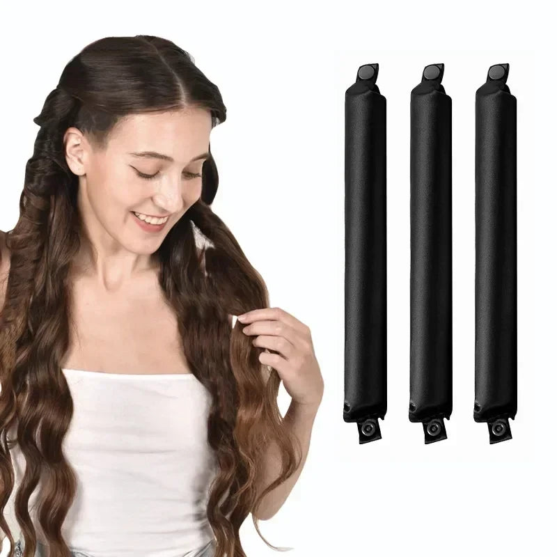 Satin Heatless Curling Rod with clasp