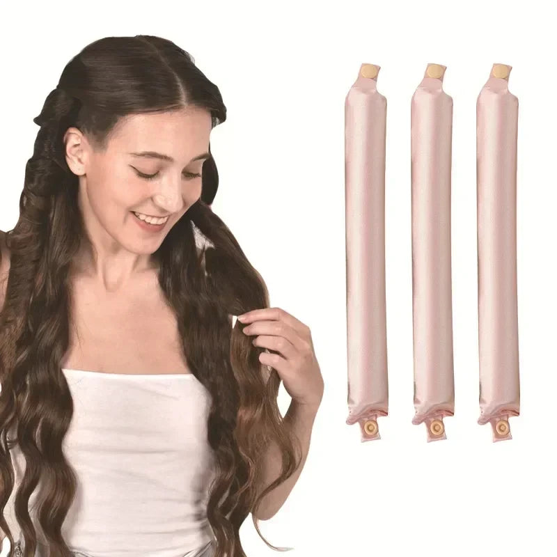 Satin Heatless Curling Rod with clasp